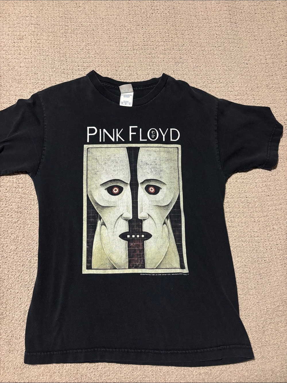 Pink Floyd Kids Black Short Sleeve Band Tee with Face Graphic